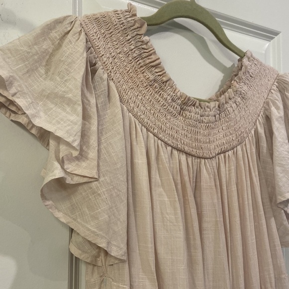 Anthropologie Pia Binazzi x Maeve Tiered Off Shoulder Maxi Dress - Picture 6 of 13